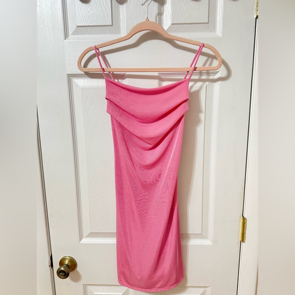 Elegant Pink Slip Dress